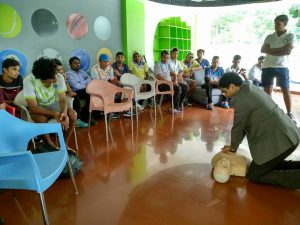 Shalby Hospital CPR training session