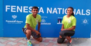 Zeel Desai & Megh Patel participating at Fenesta Open 2017 (National Tennis Championship)