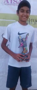 Tennis - AITA Talent Series, Vedansh patel won the U14 boys singles title.
