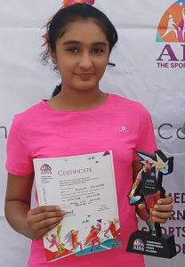 Tennis - Vishwa Dhorajia Runner Up in the Girls U12 Singles - AITA Talent Series