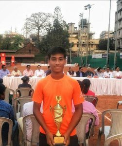 Dhanya Shah won U16 singles and doubles tennis title in AITA series at Kolkata